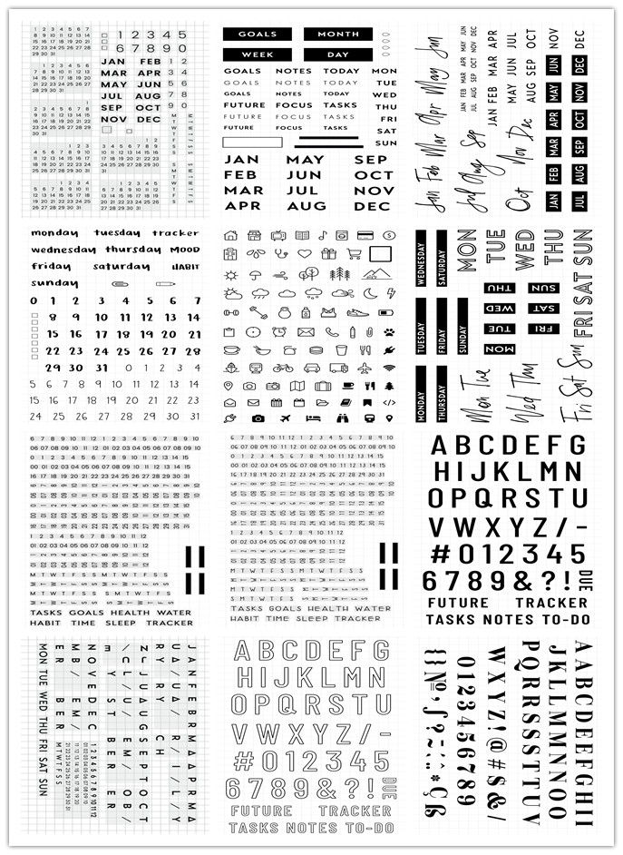 Rubber Date Stamp - CLEAR STAMPdate number DIY Scrapbook Card