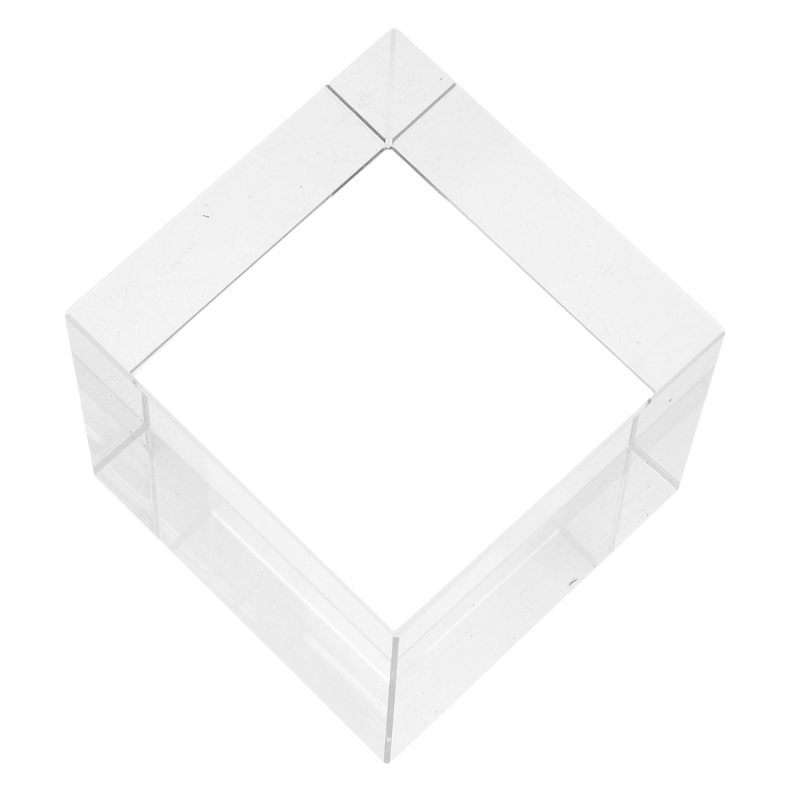 Book Weight Glass - Clear Square Crystal Paperweight Heavy Glass