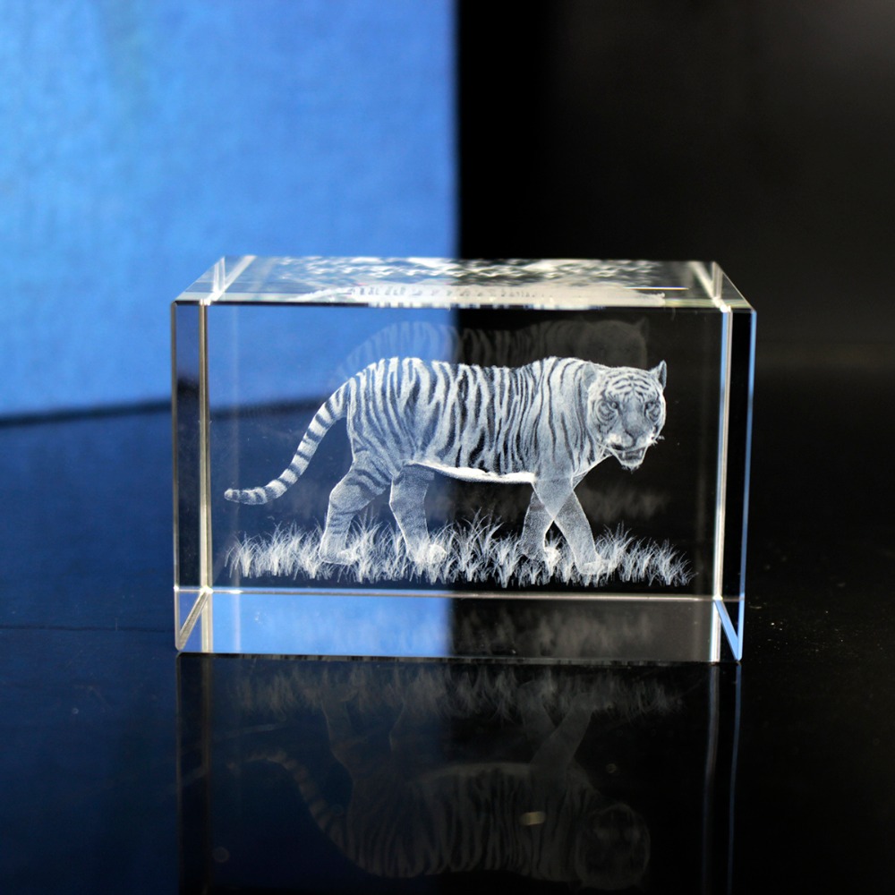 K9 Crystal Tiger Model Statue  - Paper Weight Crystal review and price