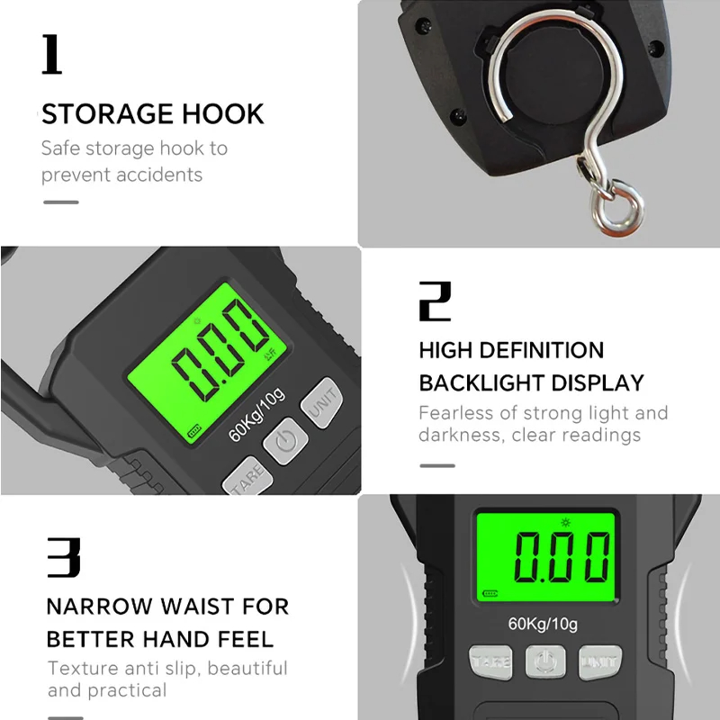 60kg/10g LCD Digital Hanging S - Tape Dispenser Weighted review and price