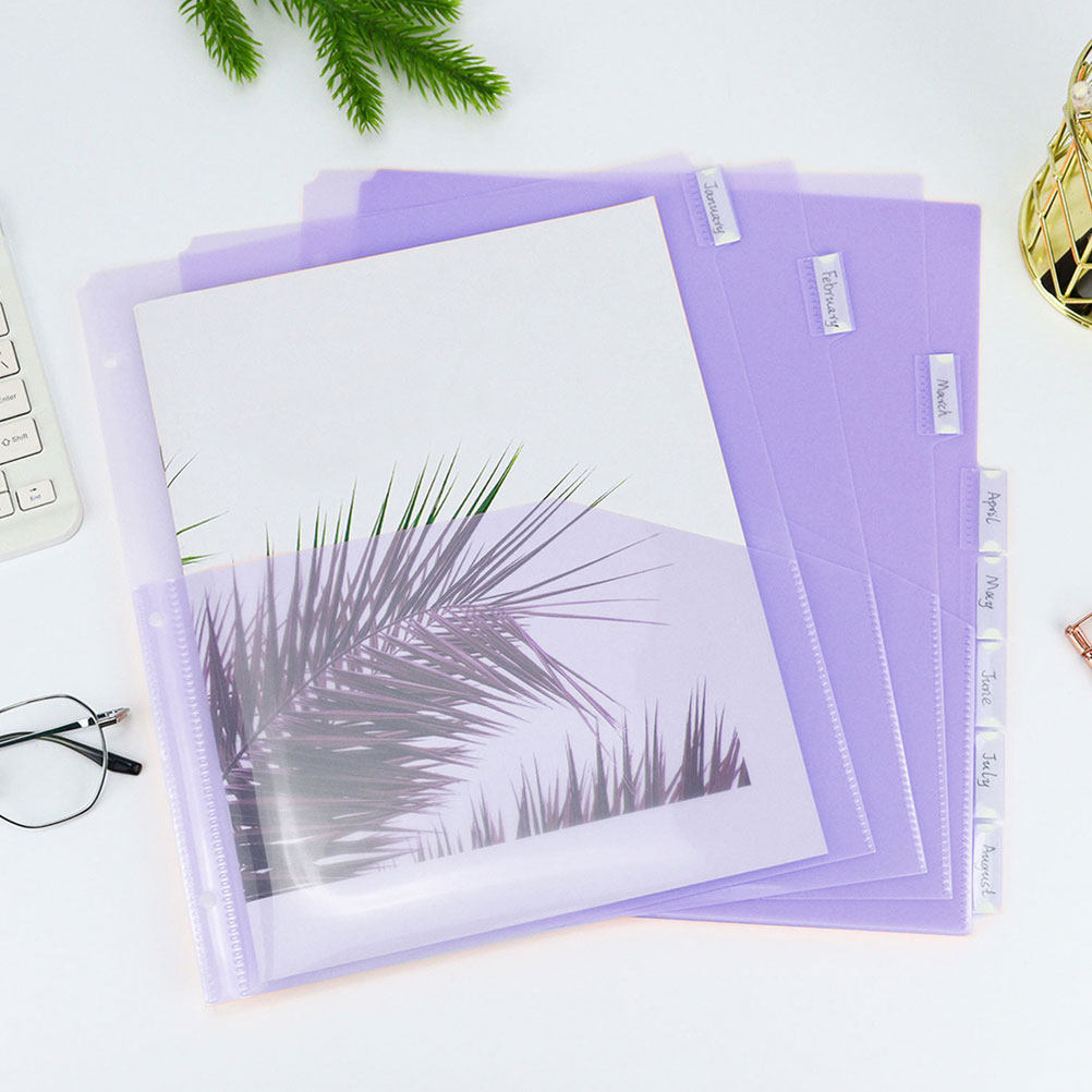 2Sets Transparent PP A4 Binder - Tab Divider A4 review and price