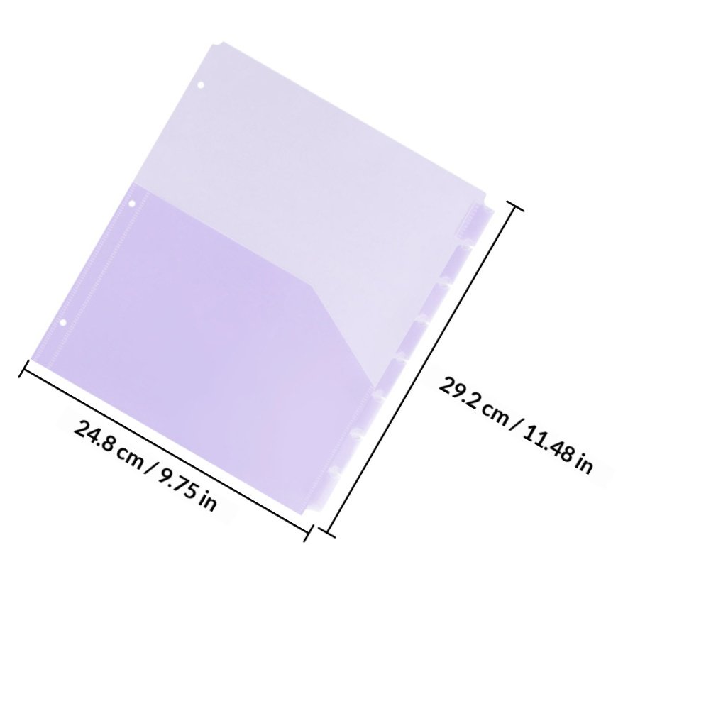 2Sets Transparent PP A4 Binder - Tab Divider A4 review and price