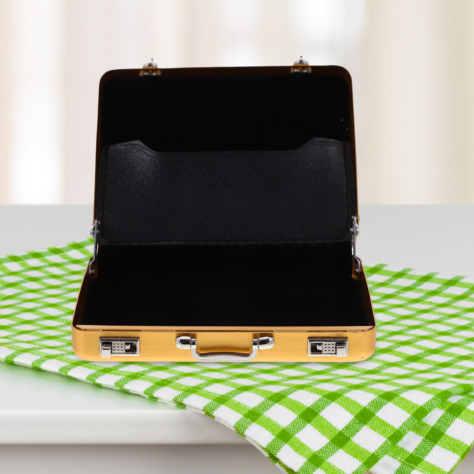 Business Cards Box Aluminium S - Card Index Box review and price
