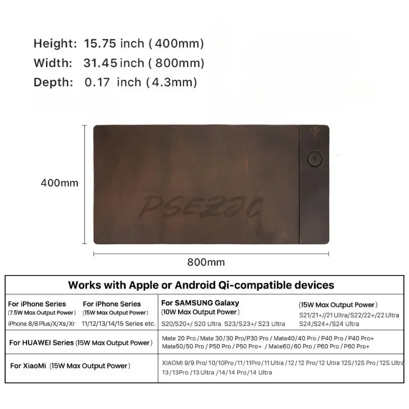 Vintage Cowhide Mouse Pad with - Leather Desk Pad review and price