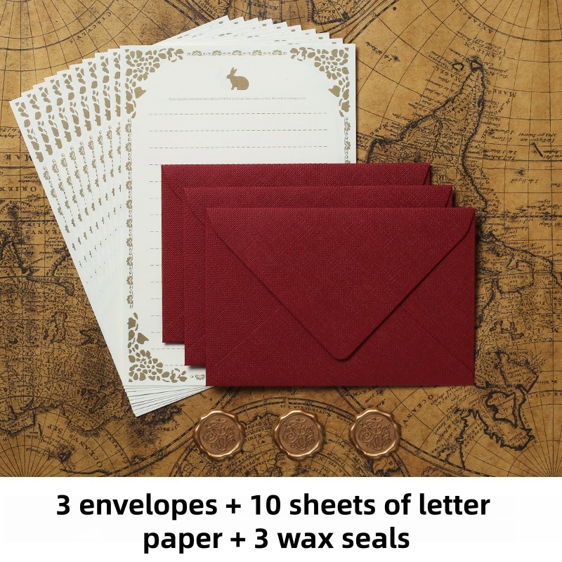 16PCS Vintage Linen Envelopes  - Wax Seal Stamp Set review and price
