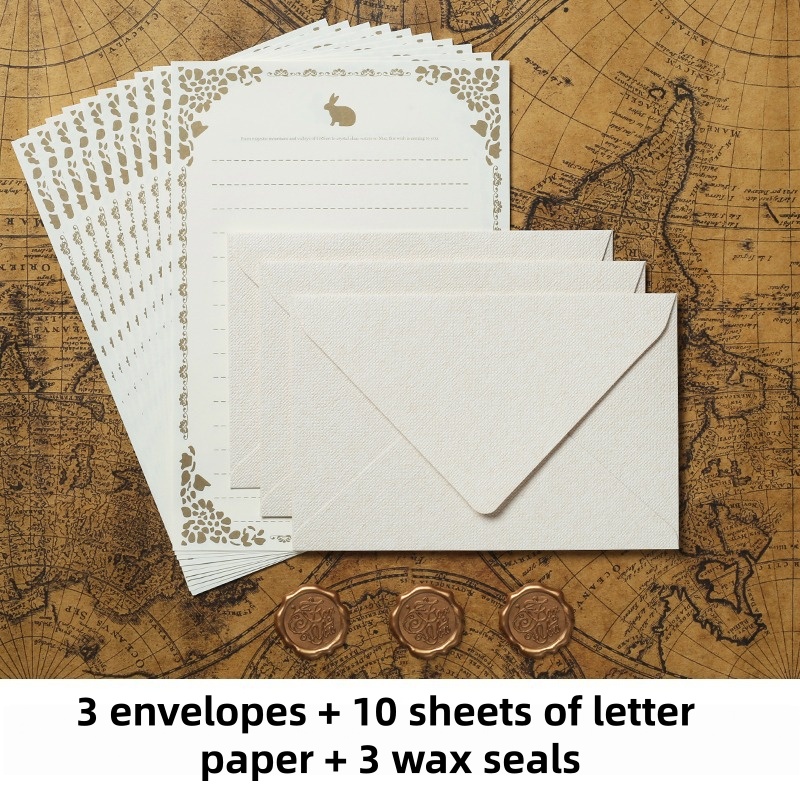 16PCS Vintage Linen Envelopes  - Wax Seal Stamp Set review and price