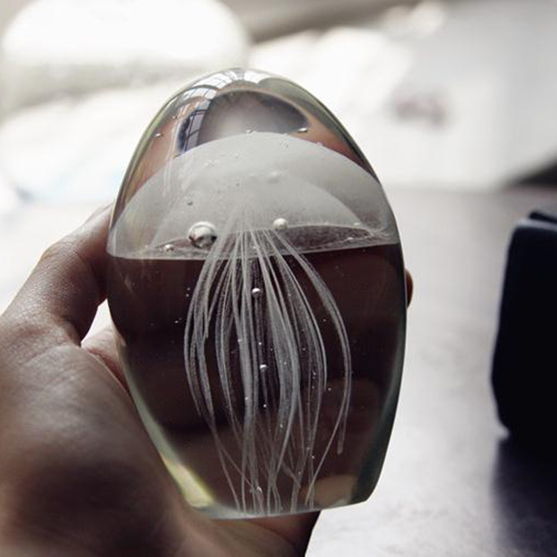 Miniature 3D Jellyfish Crystal - Paper Weight Crystal review and price