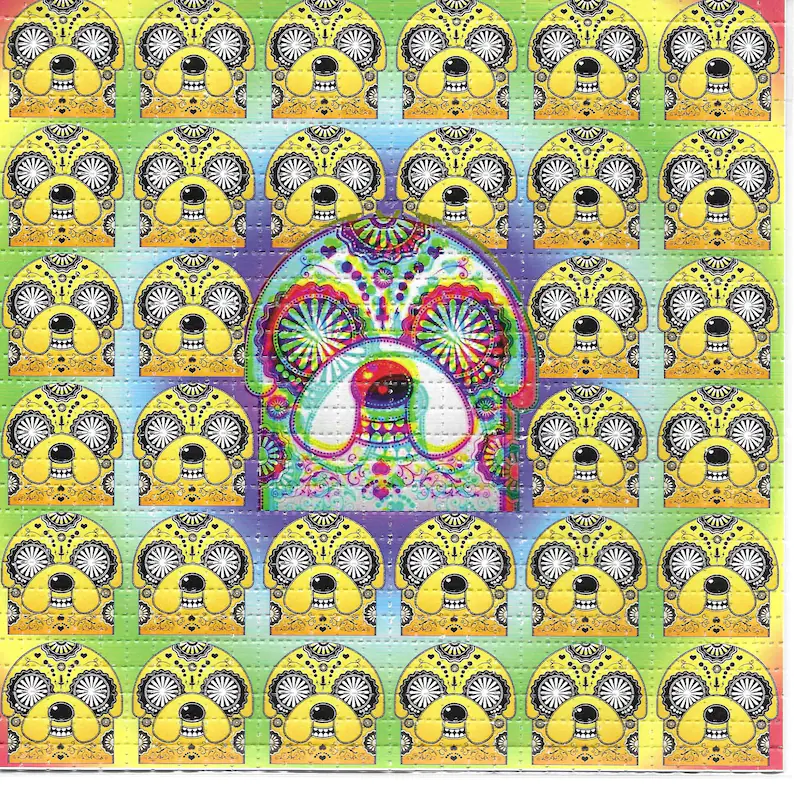 Crazy Time Psychedelic LSD Aci - Ink Blotter Paper review and price