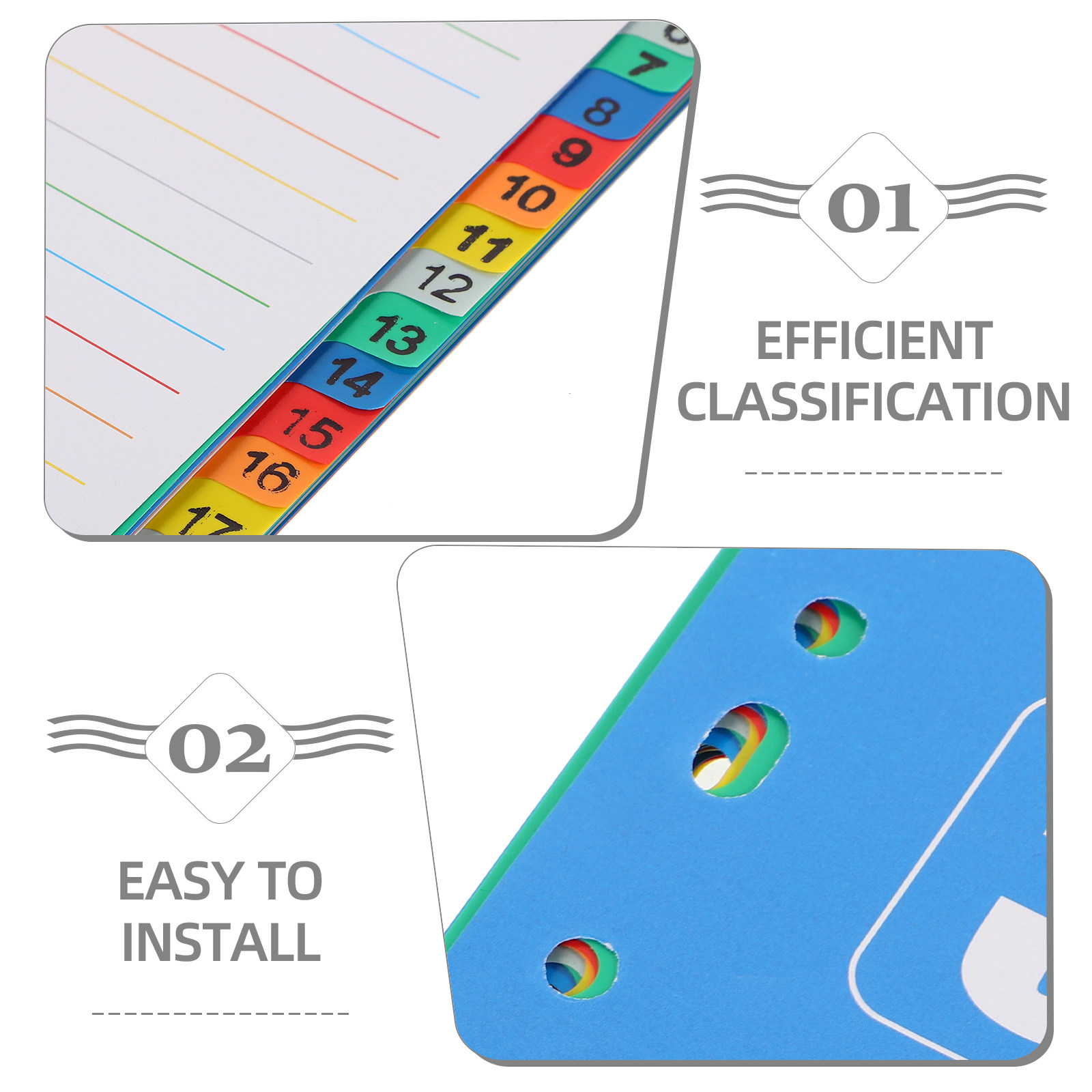 1Set Dividers A4 11-Hole Binde - Tab Divider A4 review and price