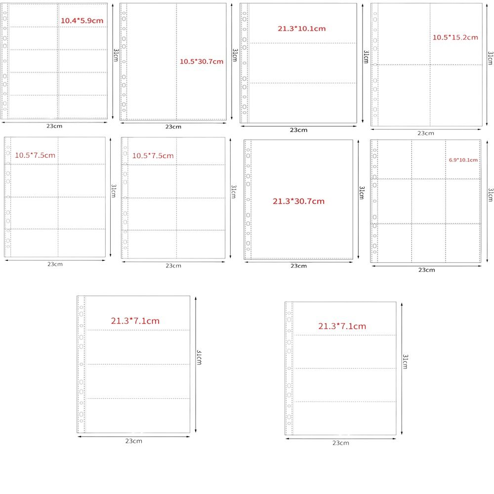 10Pcs A4 Kpop Binder Sheets Mu - Card Index Box review and price
