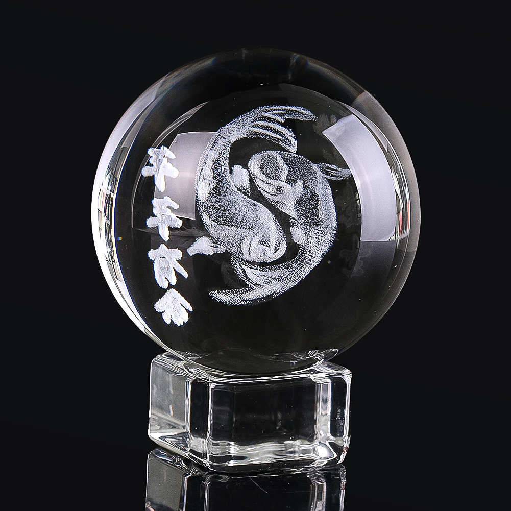 50mm 3D Engraved Crystal Ball  - Paper Weight Crystal review and price