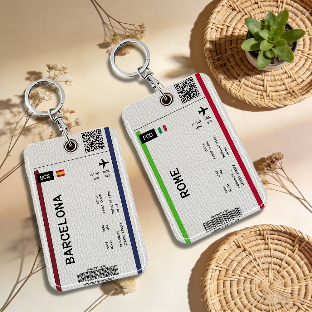 Boarding Pass Plane Ticket Lea - Card Index Box review and price
