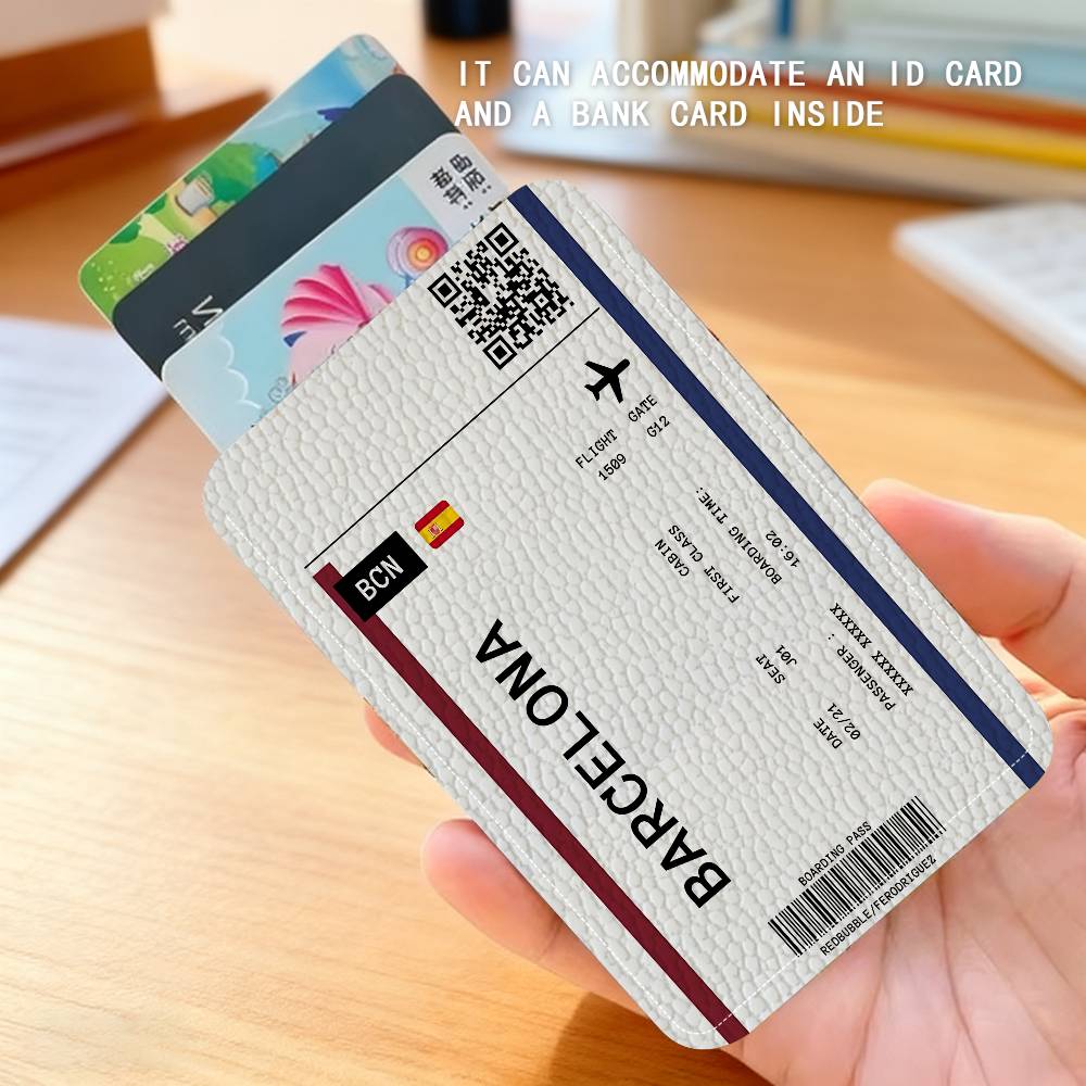 Boarding Pass Plane Ticket Lea - Card Index Box review and price