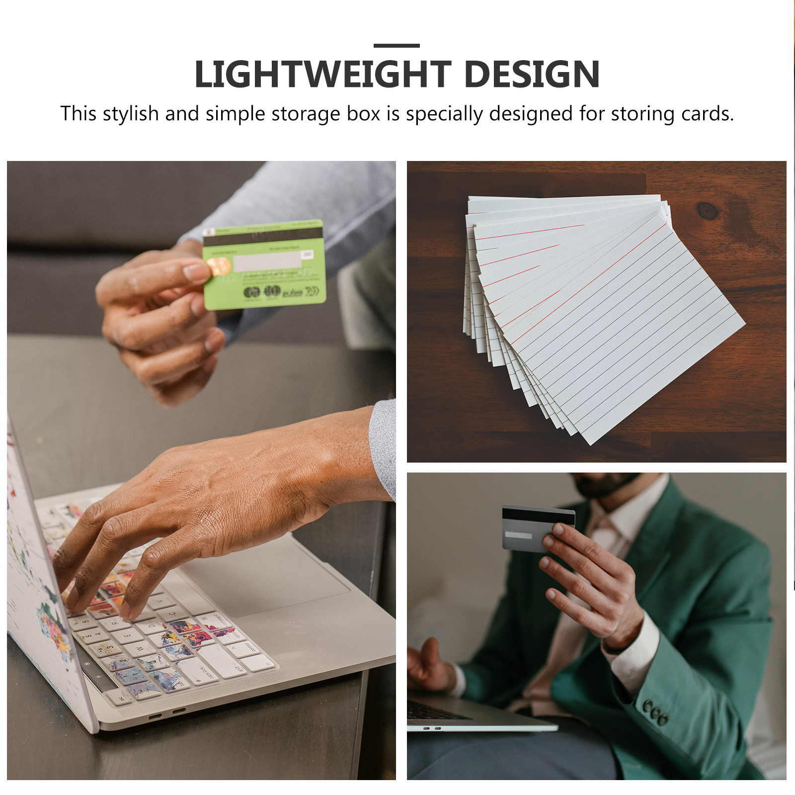 4Pcs Index Card Desktop Storag - Card Index Box review and price