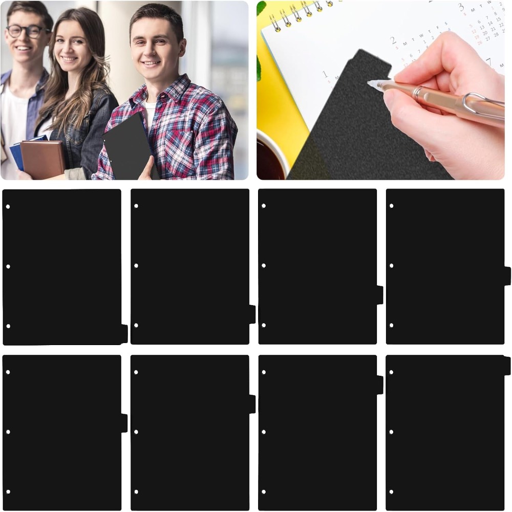 8 Tab Black Plastic Binder Div - Tab Divider A4 review and price