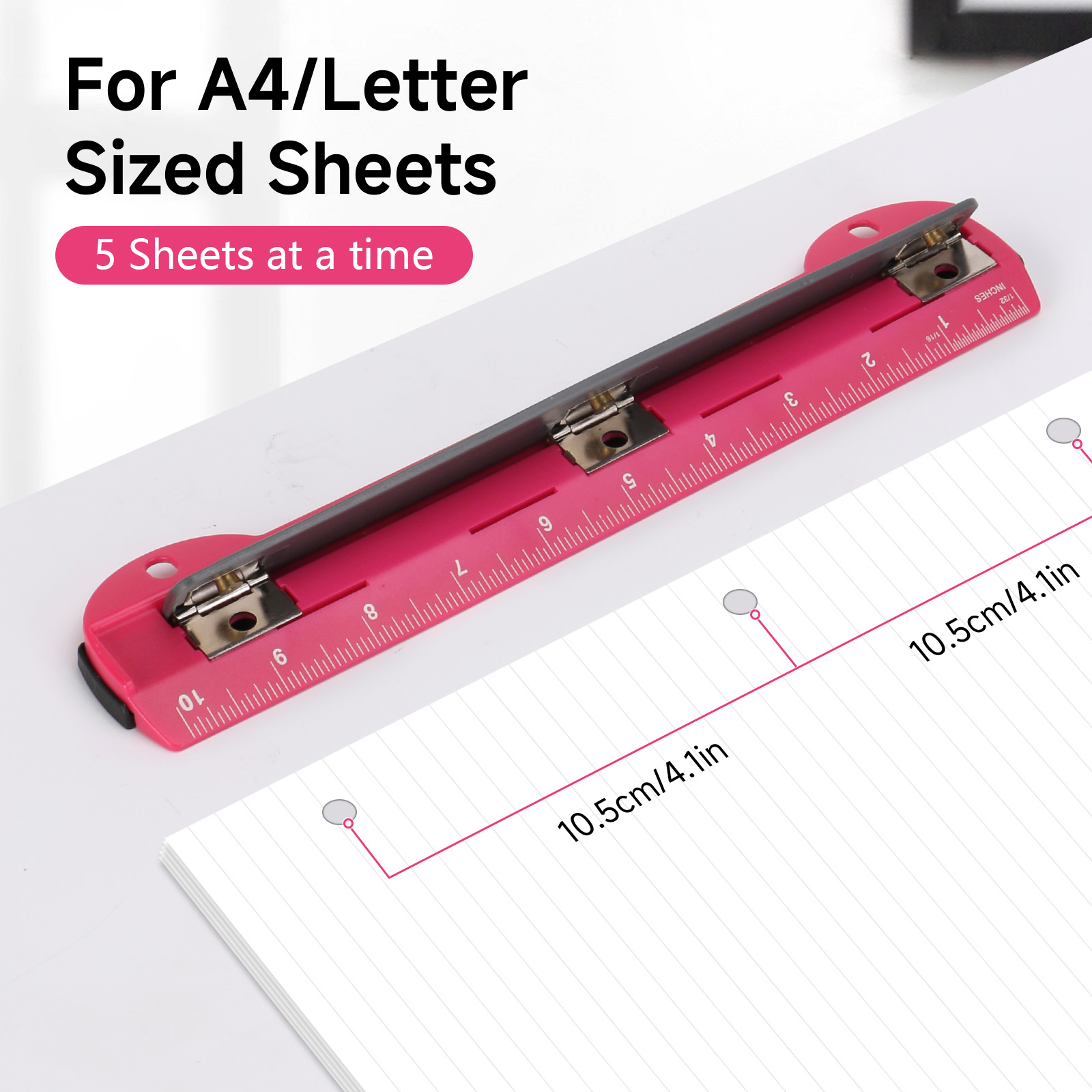 EAGLE 3-Hole Punch for A4/Lett - Binder A4 Lever review and price