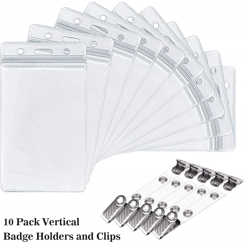 ID card holder with metal badg - Index Card Holder review and price