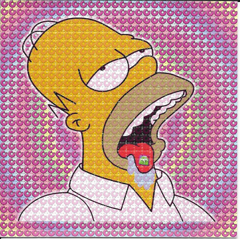 Doped Homer Psychedelic Acid F - Ink Blotter Paper review and price
