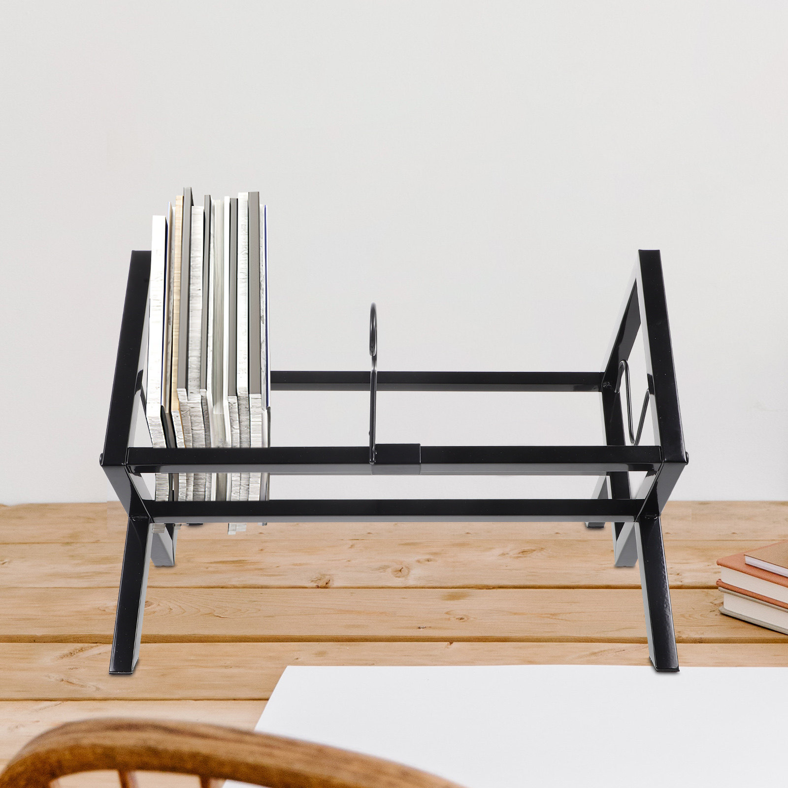 Vinyl Record Storage Rack Desk - Magazine Holder Rack review and price