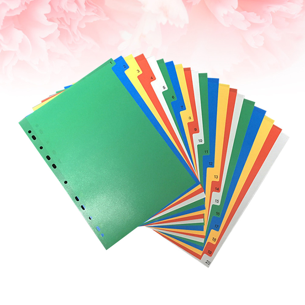 40Pcs A4 Bright Color Index Ta - Tab Divider A4 review and price