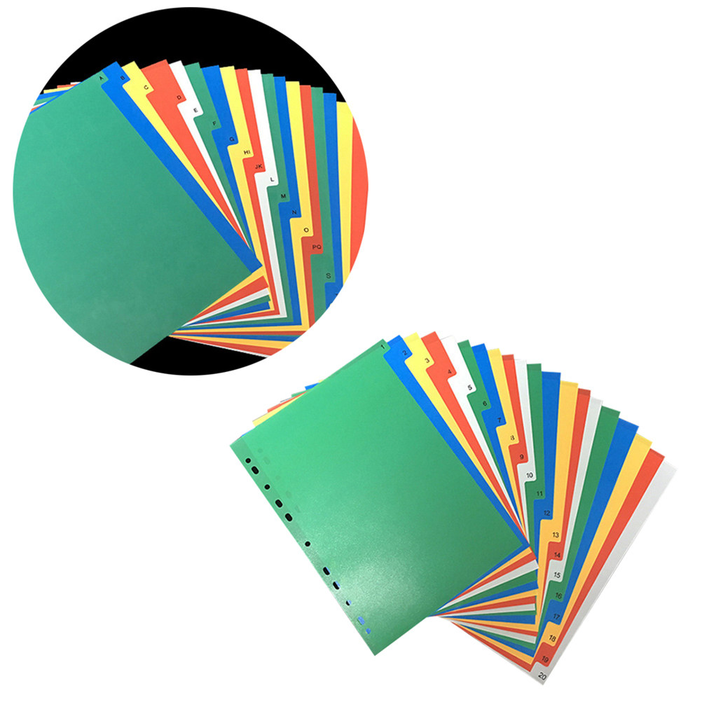 40Pcs A4 Bright Color Index Ta - Tab Divider A4 review and price