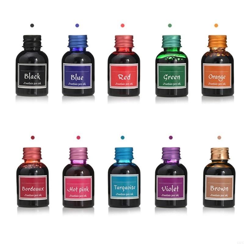 10 Colors 1 Bottle Pure Colorf - Fountain Pen Bottled Ink review and price