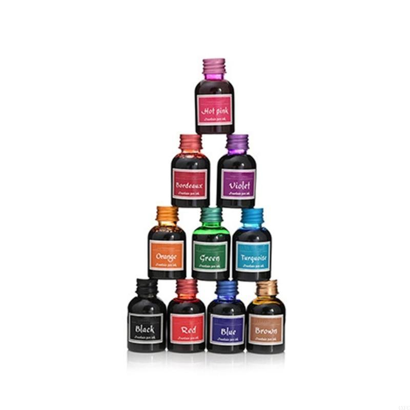 10 Colors 1 Bottle Pure Colorf - Fountain Pen Bottled Ink review and price