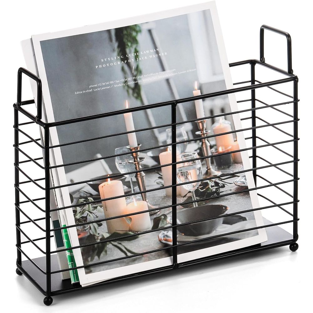 Metal Magazine Rack, Newspaper - Magazine Holder Rack review and price
