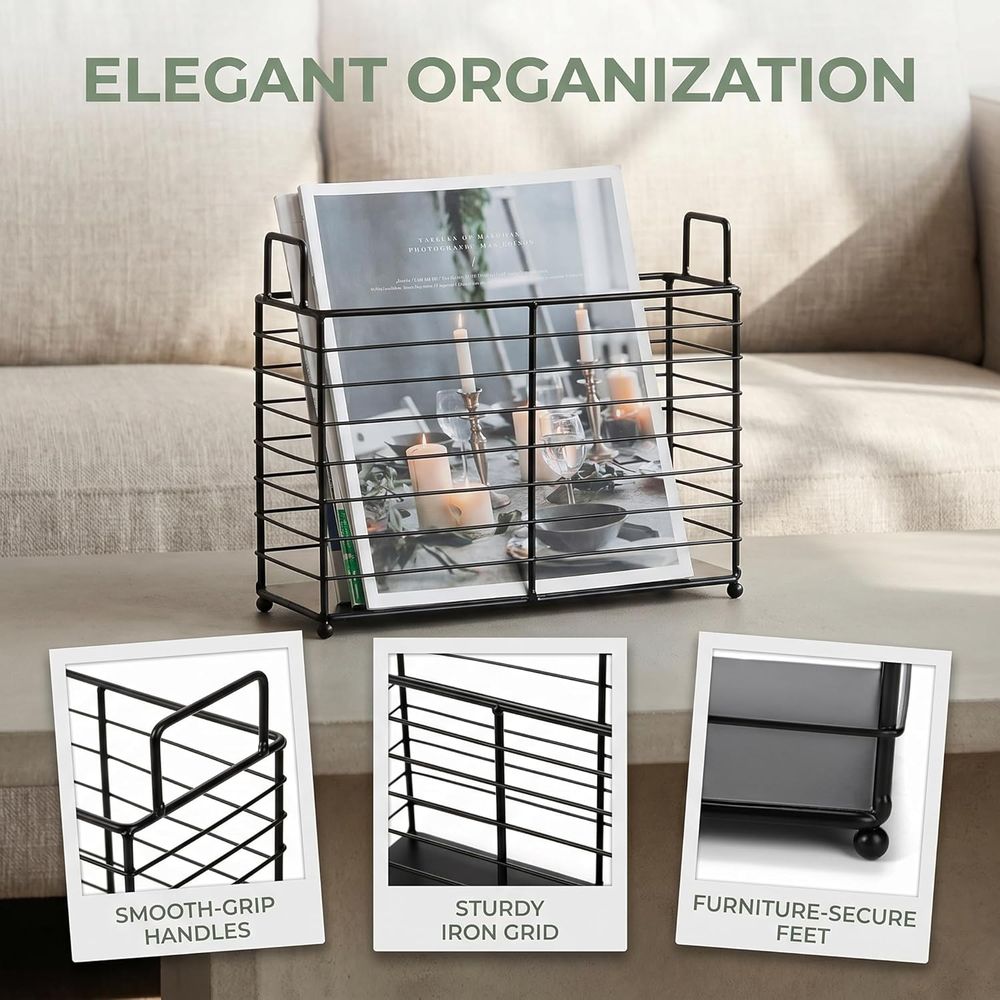 Metal Magazine Rack, Newspaper - Magazine Holder Rack review and price