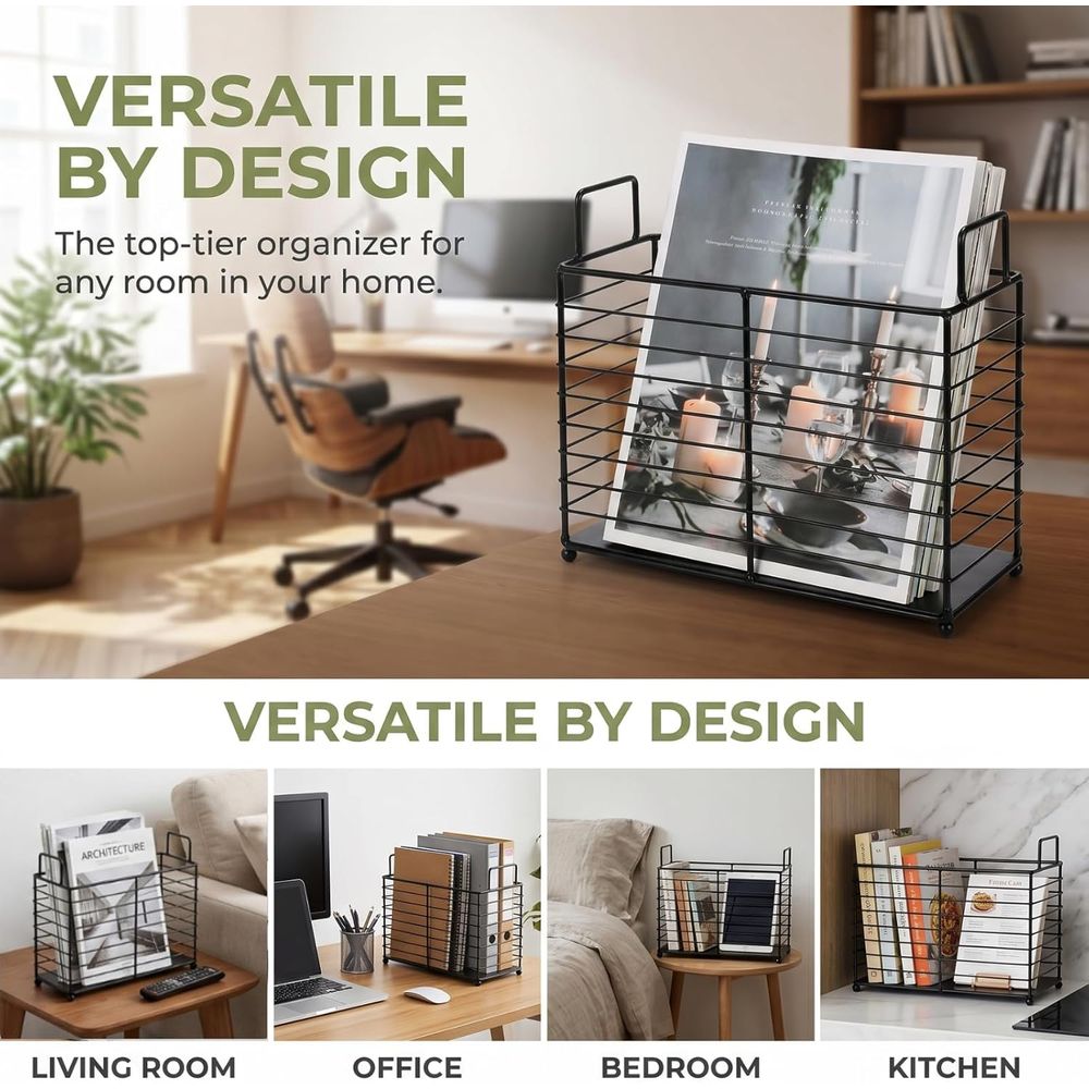 Metal Magazine Rack, Newspaper - Magazine Holder Rack review and price