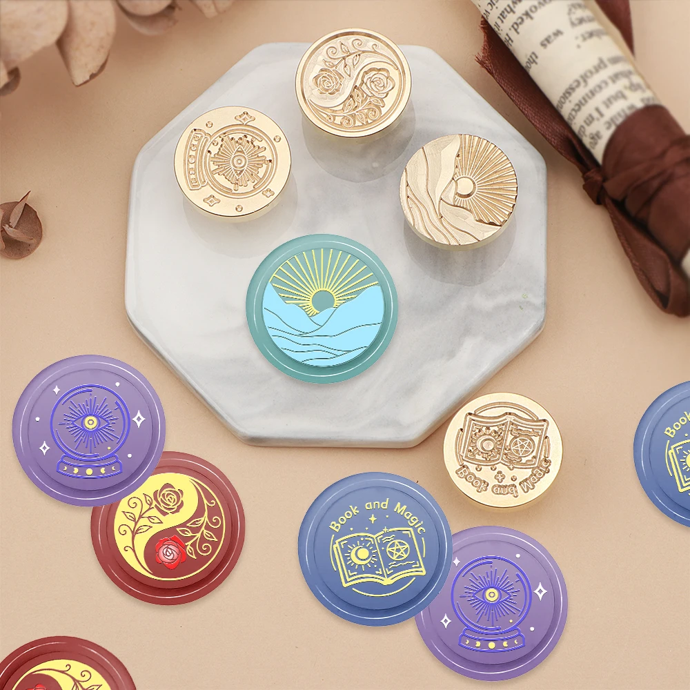 Heart Fish Flowers Pattern Wax - Wax Seal Stamp Set review and price