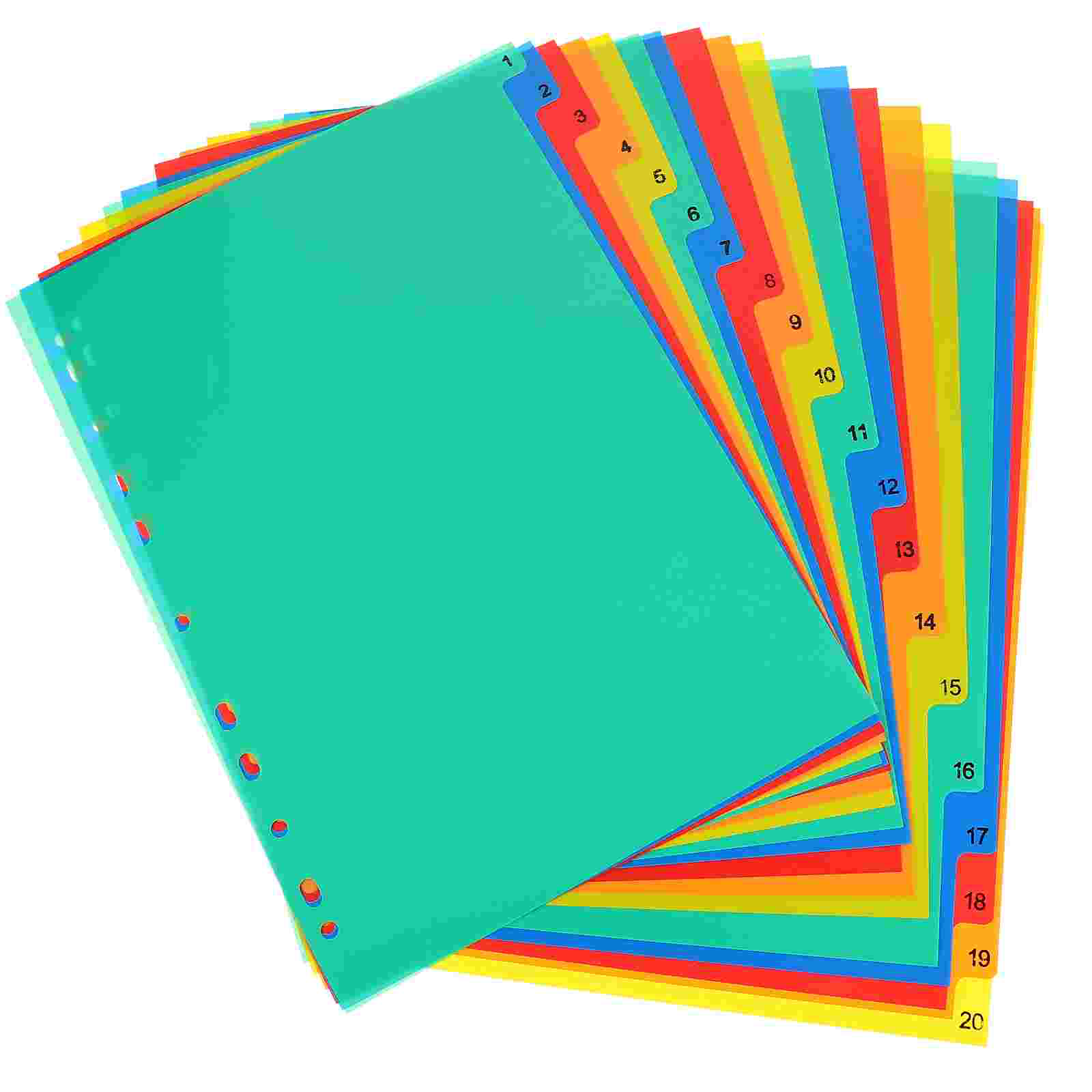 20 Pcs A4 Separated Loose Leaf - Tab Divider A4 review and price