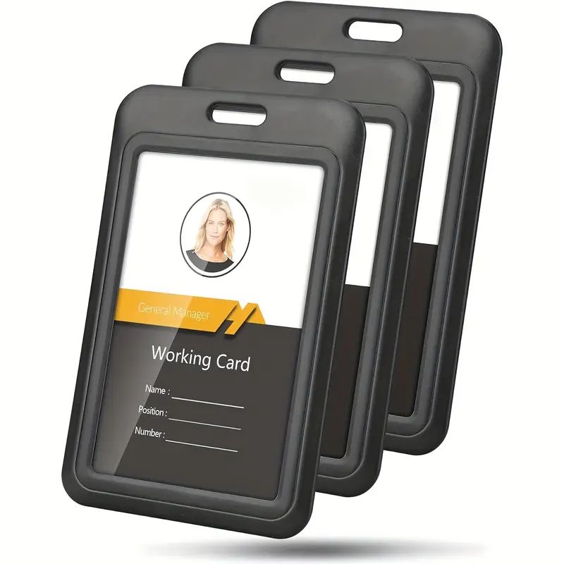 3 pieces heavy duty sliding ID - Index Card Holder review and price