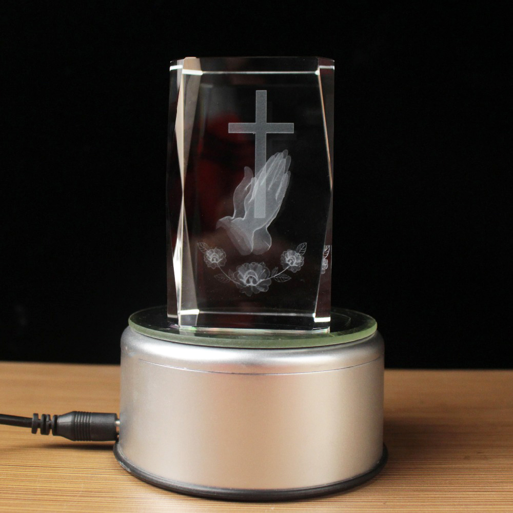 3D Laser Crystal Religious Cub - Paper Weight Crystal review and price