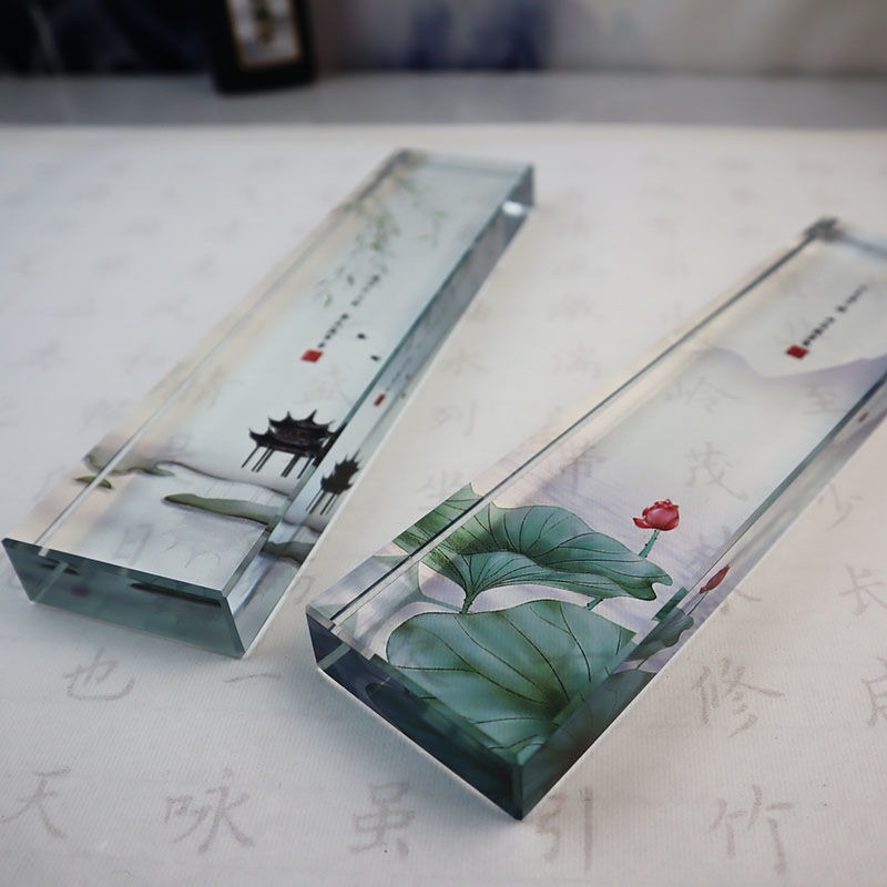 Glass Paperweight Traditional  - Book Weight Glass review and price