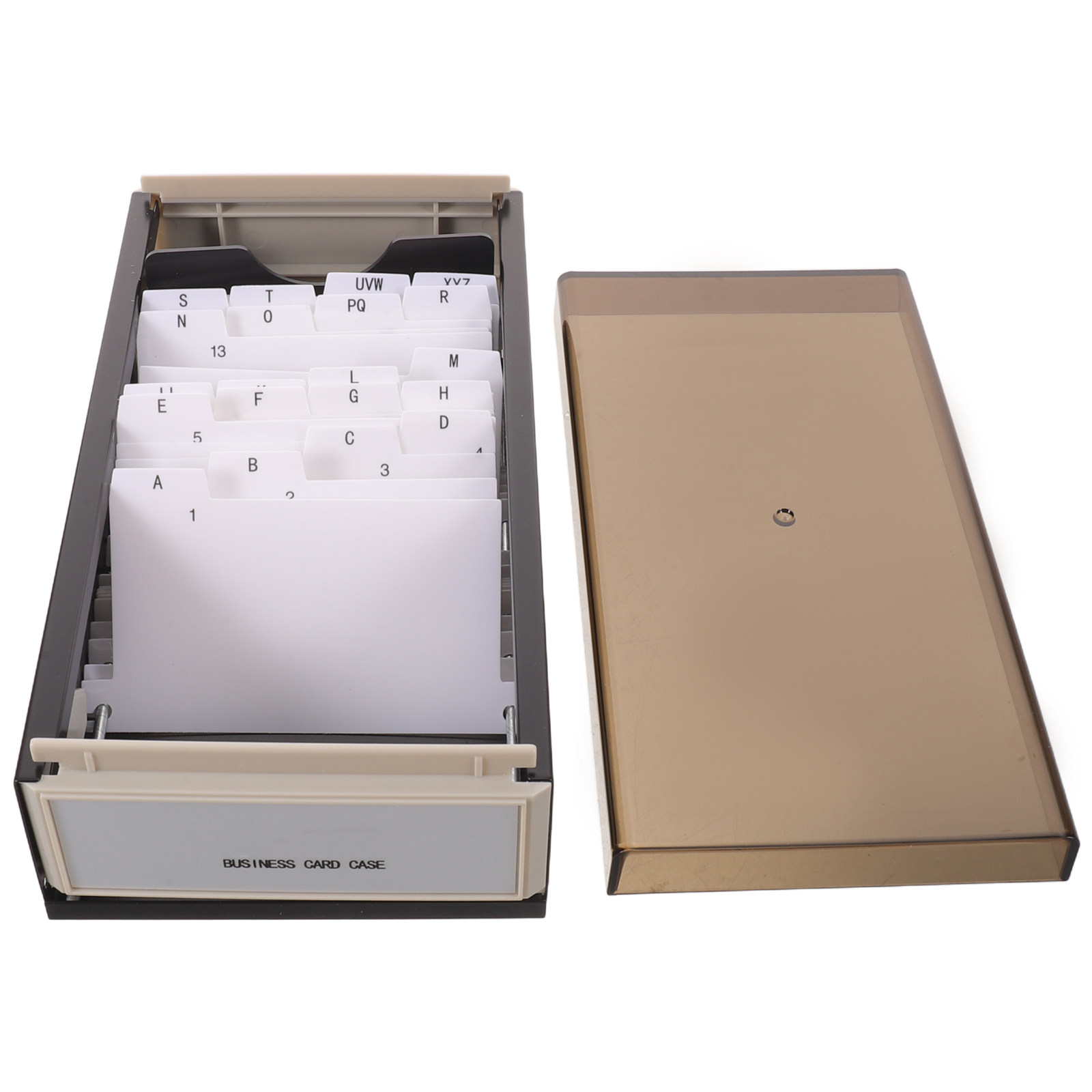Business Card File Organizer L - Card Index Box review and price