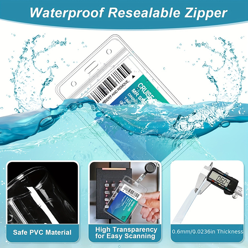 1-3Pcs Waterproof ID Badge Hol - Index Card Holder review and price