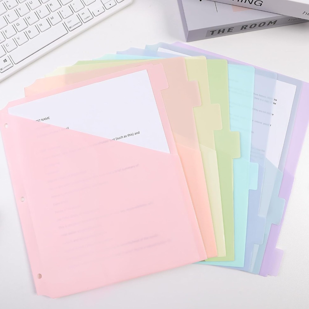 8 pcs A4 Pastel Binder Divider - Tab Divider A4 review and price