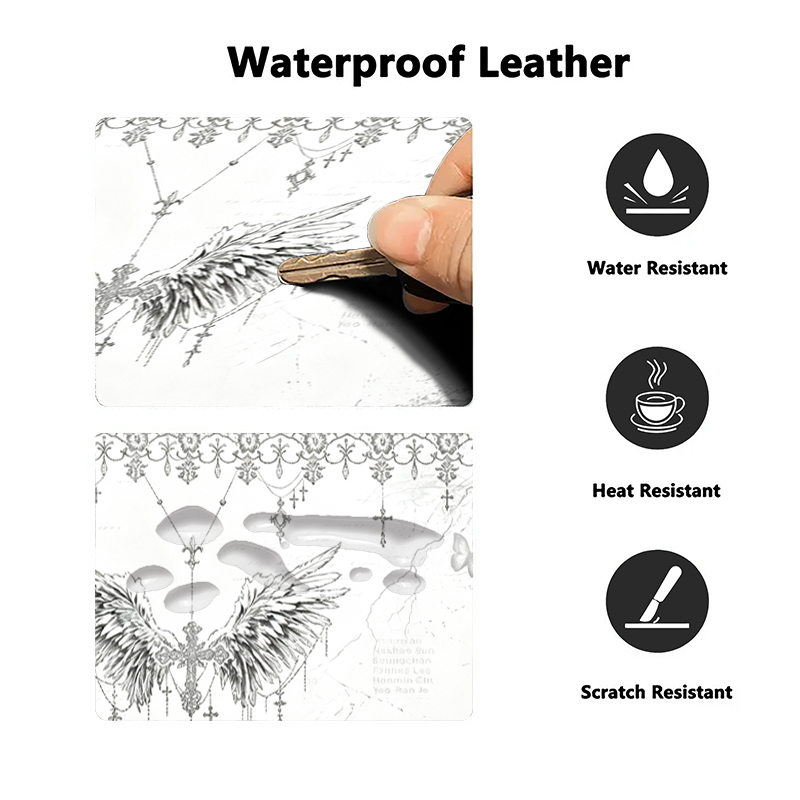 Leather Mousepad Black White A - Leather Desk Pad review and price