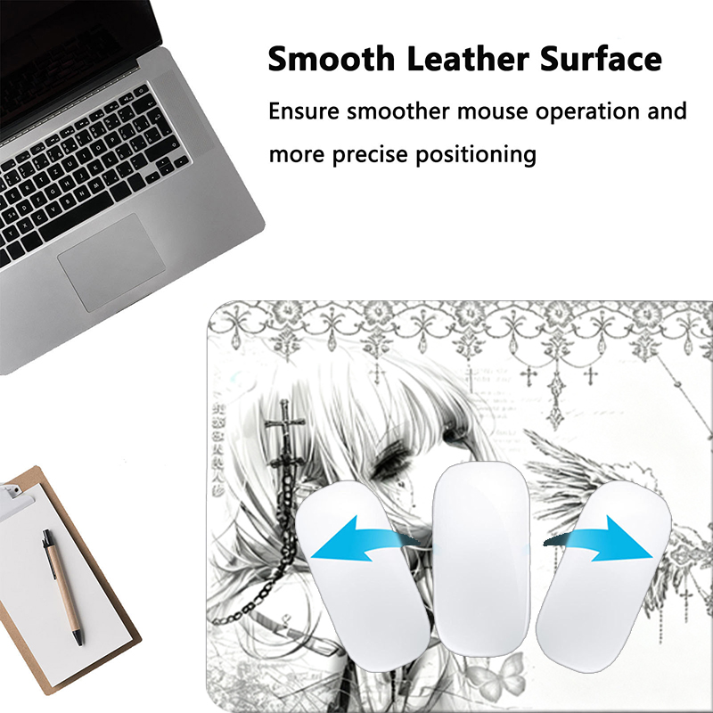 Leather Mousepad Black White A - Leather Desk Pad review and price