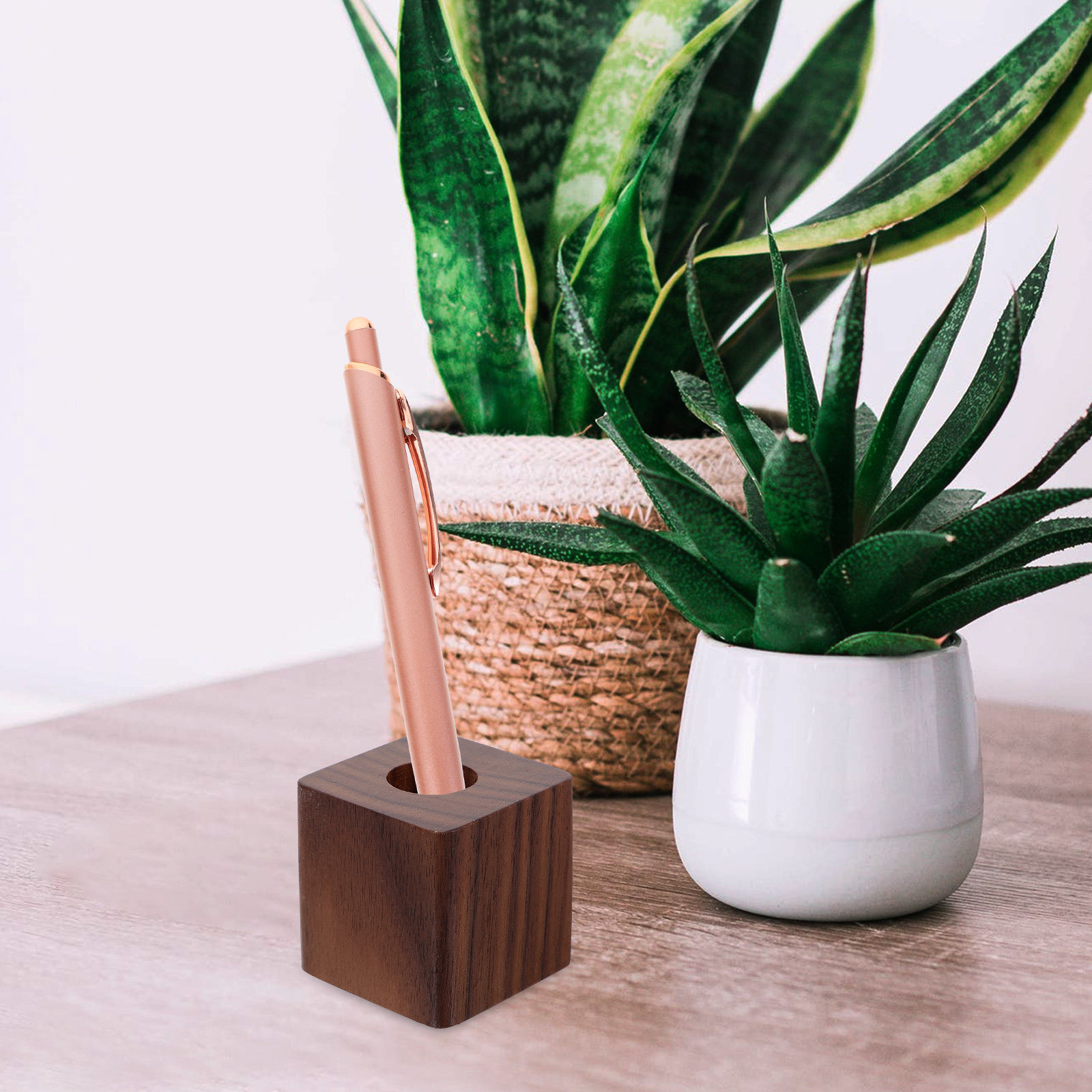 Single Wood Pen Holder Walnut  - Pen Rest Single review and price