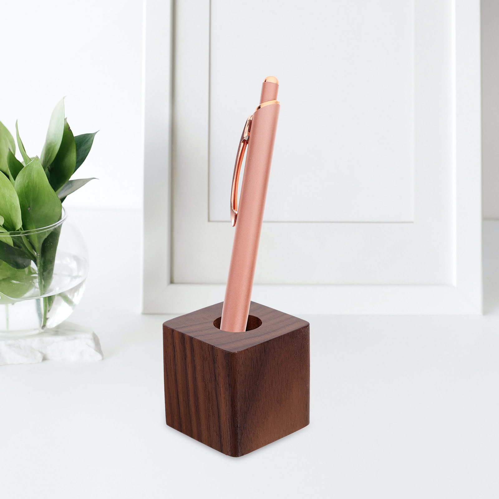 Single Wood Pen Holder Walnut  - Pen Rest Single review and price