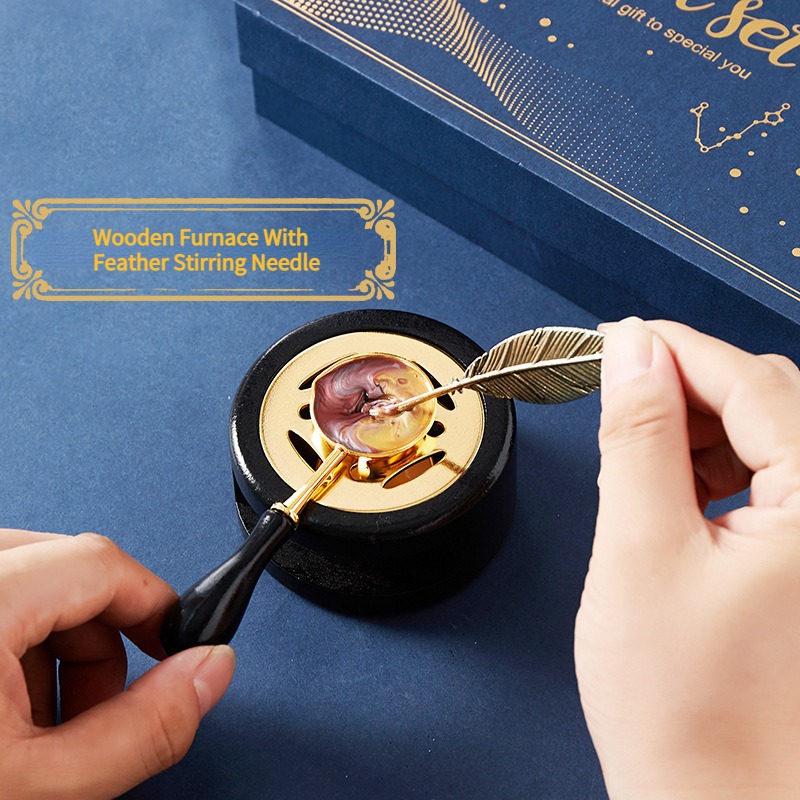 Starry Fire Lacquer Stamp Set  - Wax Seal Stamp Set review and price