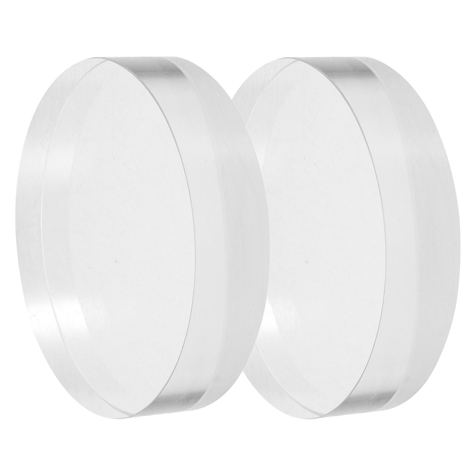 2Pcs Transparent Round Glass P - Book Weight Glass review and price