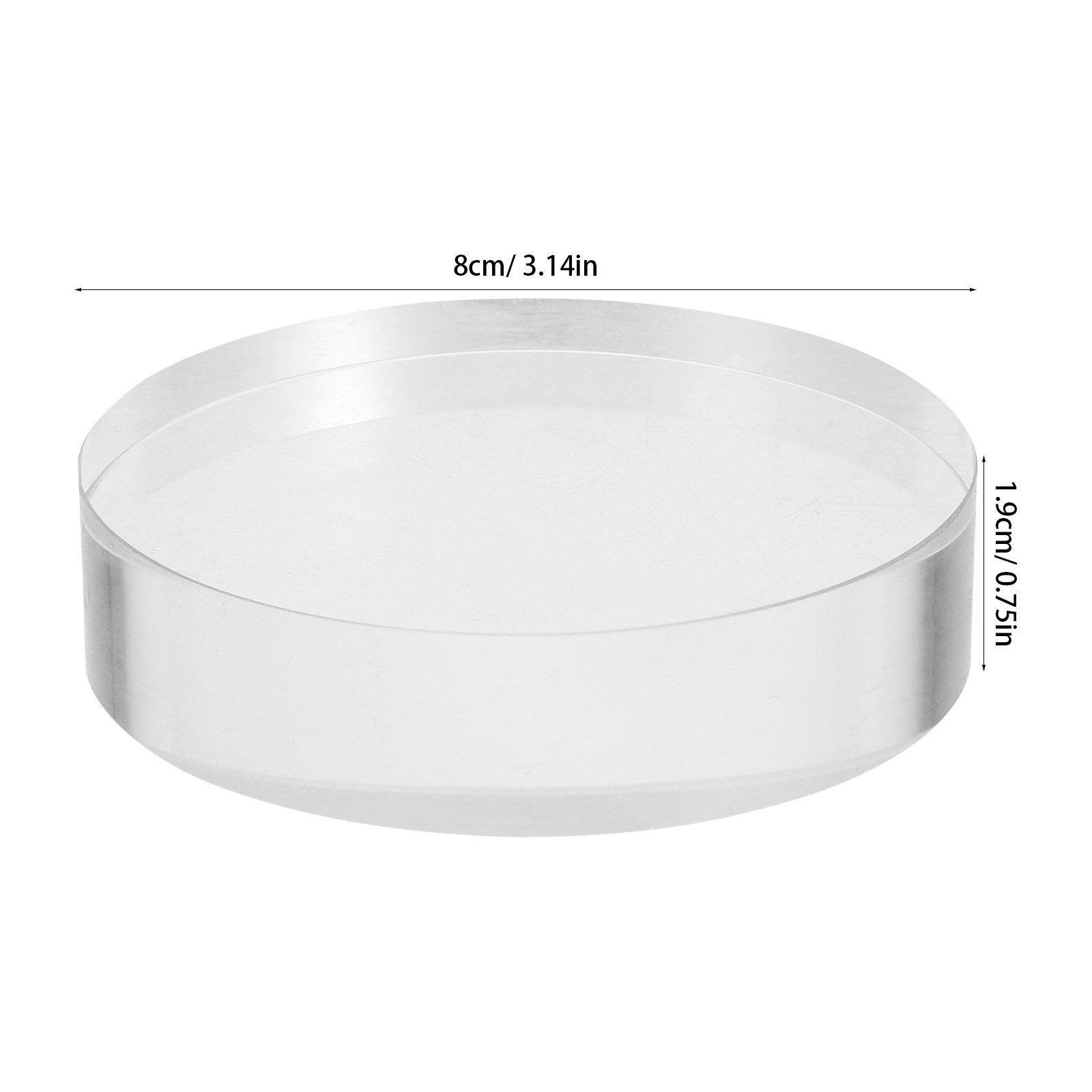 2Pcs Transparent Round Glass P - Book Weight Glass review and price